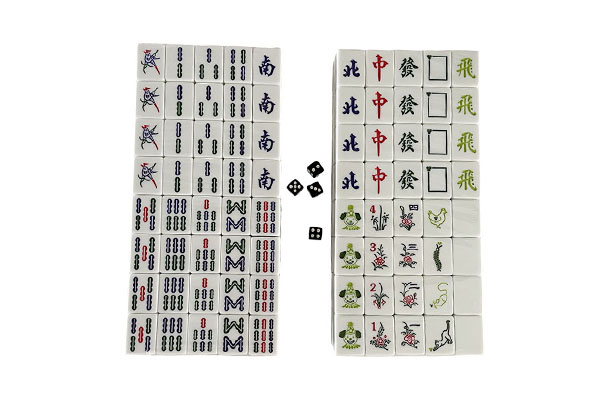 Green Malaysia Customized Melamine, Board Games, Party Entertainment Mahjong