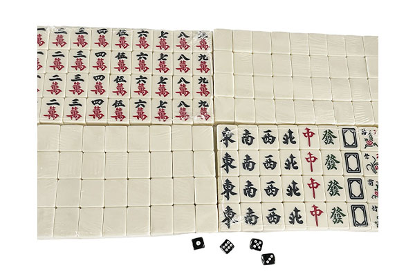 Teeth Yellow Customized Vietnamese Melamine Mahjong